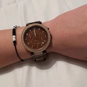 💋 Michael Kors Parker Chronograph Chocolate Dial Women’s Watch MK5578